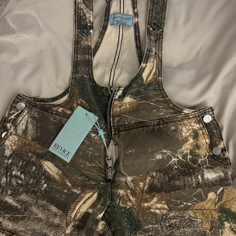 Revice camo overalls size 24 NWT